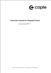 Caple RIF177 Instruction Manual