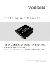 Voscom VOS-4FOM-SCCT/R Series Installation Manual