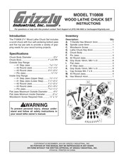 Grizzly T10808 Instructions Manual