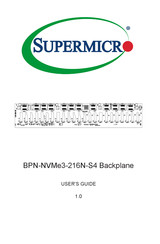 Supermicro BPN-NVMe3-216N-S4 User Manual