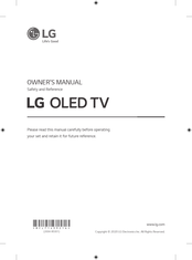 LG OLED55BXPVA.AMFG Owner's Manual