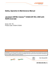 Textron Jacobsen HR700 Safety, Operation & Maintenance Manual/Parts List