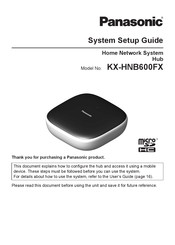 Panasonic KX-HNB600FX Systems Setup Manual