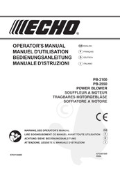 Echo PB-2550 Operator's Manual