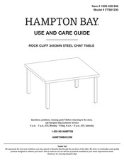 HAMPTON BAY FTS81230 Use And Care Manual