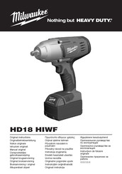 Milwaukee HD18HIWF-402C Original Instructions Manual