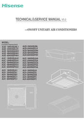 Hisense AUD-18HX4SUNL1 Technical & Service Manual