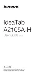 Lenovo IdeaTab A2105A-H User Manual