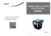 Unitech MS650BT Quick Manual