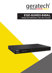 geratech EGE-6UHD2-848AL Manual