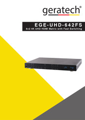 geratech EGE-UHD-642FS Manual