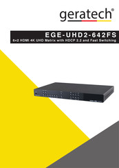 geratech EGE-UHD2-642FS Manual
