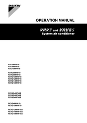 Panasonic RXYQ16M9W1B Operation Manual