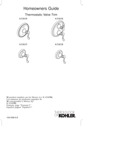 Kohler K-T16176 Homeowner's Manual