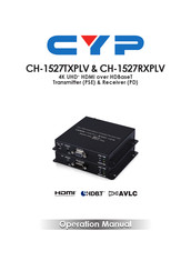 CYP CH-1527RXPLV Operation Manual