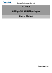 Gemtek WL-680F User Manual