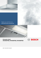 Bosch DHU646PGB Instruction Manual
