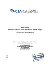 PCB Piezotronics ICP 208A24 Installation And Operating Manual
