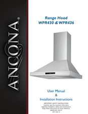 Ancona WPR430 User's Manual & Installation Instructions
