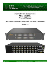 Matrix Switch Corporation MSC-XE3232L Product Manual