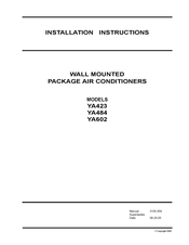 Bard YA602 Installation Instructions Manual