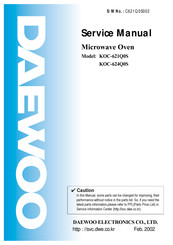Daewoo KOC-624Q0S Service Manual