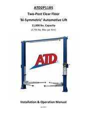 ATD Tools ATD2P11BS Installation & Operation Manual