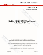 Nuvoton NUTINY-SDK-M058SS User Manual