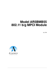 Atheros AR5BMB55 Manual