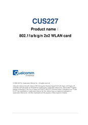Atheros CUS227 Manual
