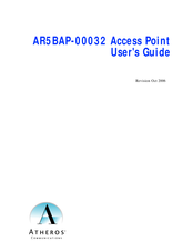 Atheros AR5BAP-00032 User Manual