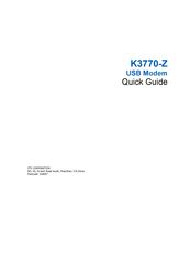 Zte K3770-Z Quick Manual