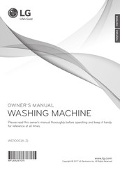 LG WD100CD Owner's Manual