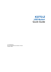 Zte K3772-Z Quick Manual