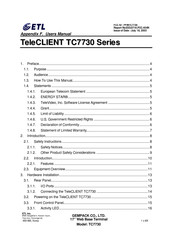 ETL TeleCLIENT TC7730 Series User Manual