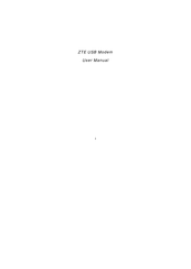Zte SIM5210 User Manual