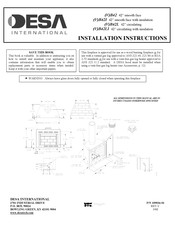 Desa VB42 Installation Instructions Manual