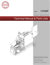 Atlanta Attachment Company 1335MF Technical Manual & Parts Lists