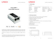 Ltech Artnet-DMX-1 Manual