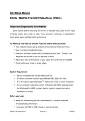 Dexin MWP83-P1M User Manual