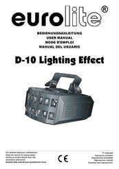 EuroLite D-10 Lighting Effect User Manual