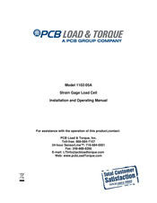 PCD 1102-05A Installation And Operating Instructions Manual