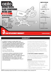 Ozito SCMS-8STAND Instruction Manual