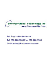 Synergy Global Technology LCD1U17-29 User Manual