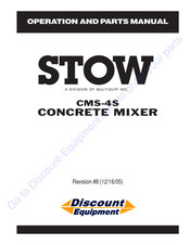 MULTIQUIP STOW CMS-4S Operation And Parts Manual