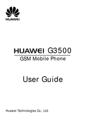 Huawei G3500 User Manual