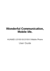 Huawei U3100-5 User Manual