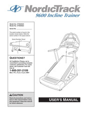 NordicTrack 9600 INCLINE TRAINER Manual
