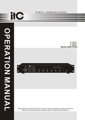 Itc T-30C Operation Manual