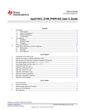 Texas Instruments BQ24195LEVM-021 User Manual